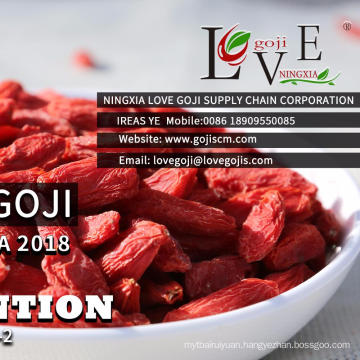 A Grade dark red dried fruit goji berries wolfberry